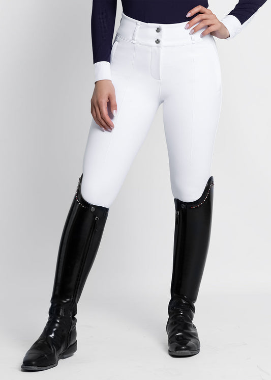 Pantalones Maximilian Equestrian Honour pantalón de equitación (White) para equitación