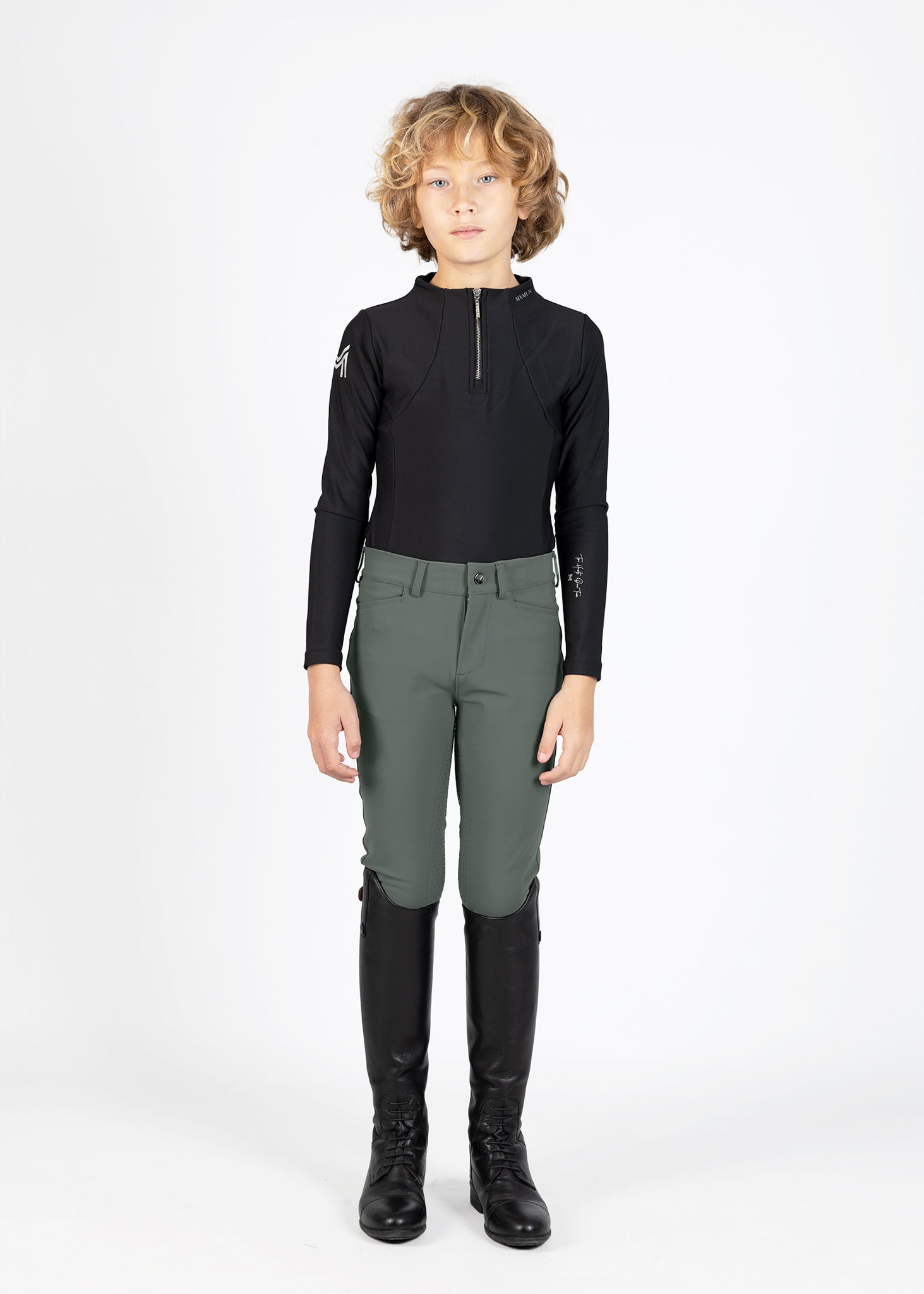 Producto ecuestre Maximilian Equestrian YR Performance Breeches (Ivy) detalle 5