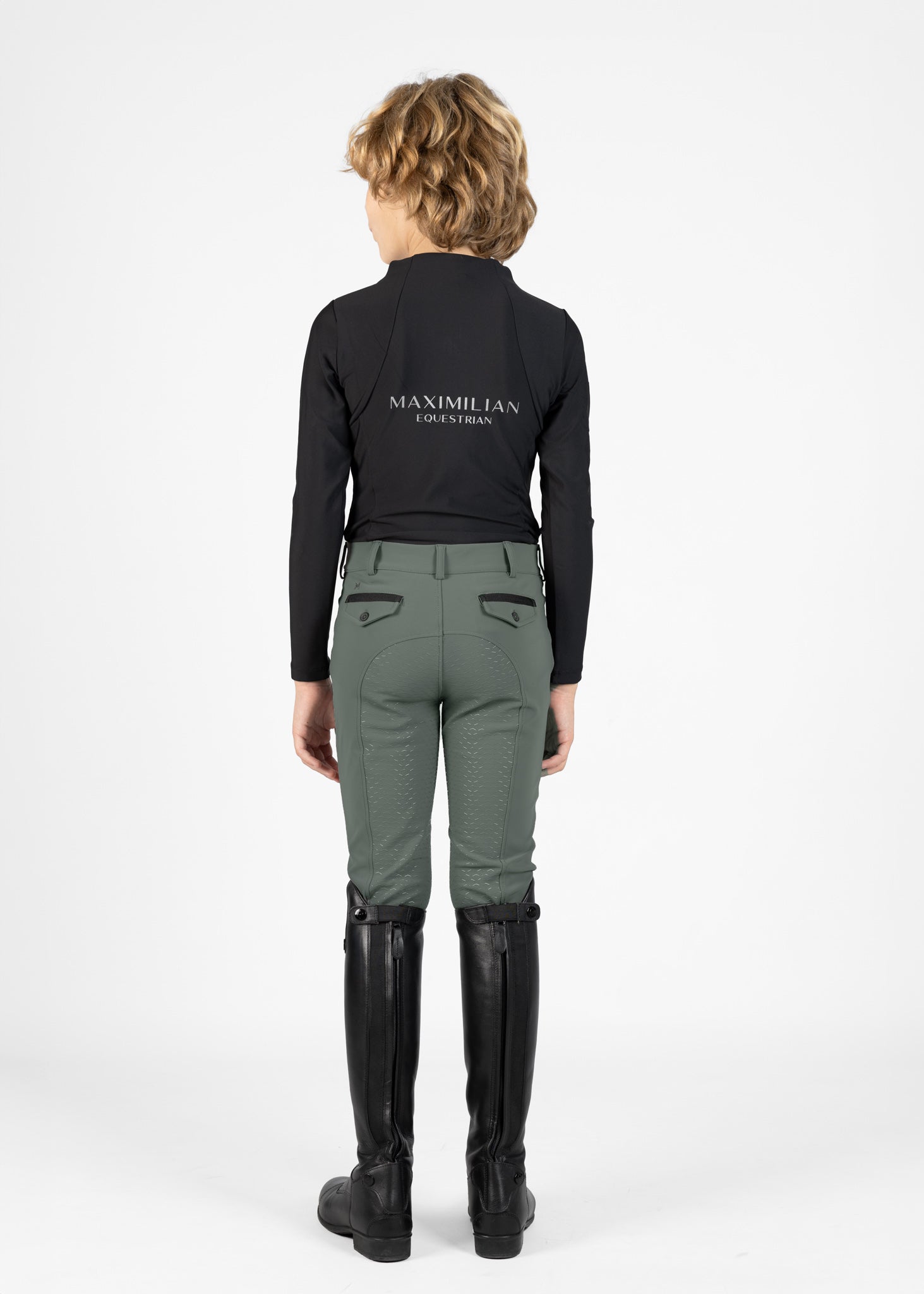 Producto ecuestre Maximilian Equestrian YR Performance Breeches (Ivy) detalle 8
