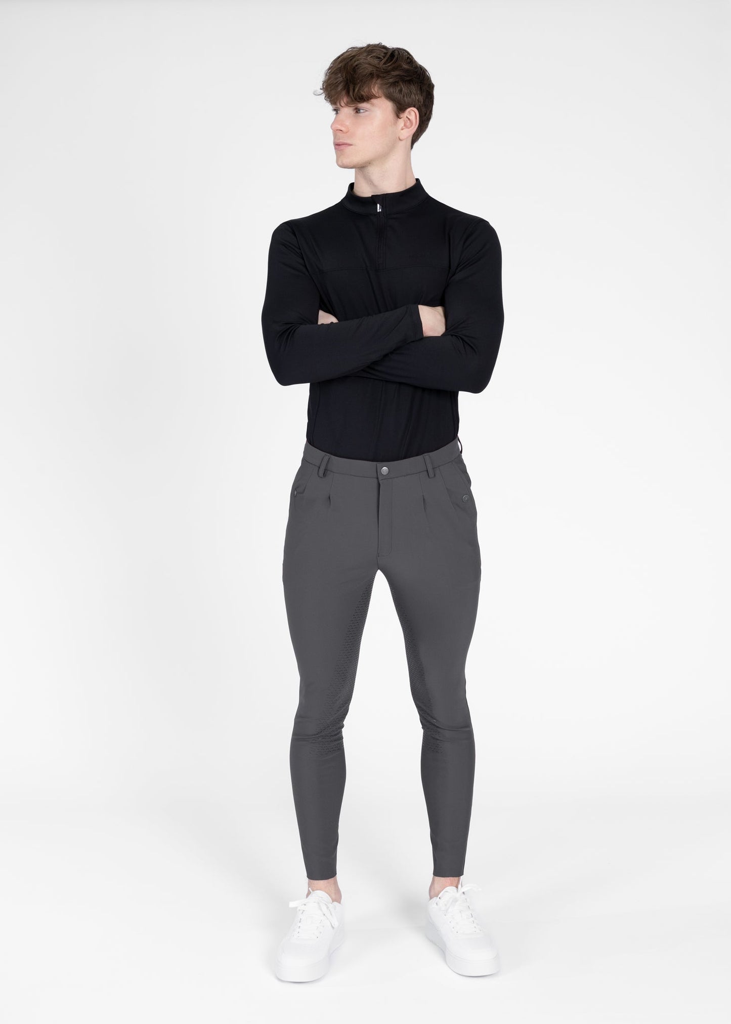 Producto ecuestre Maximilian Equestrian Founder Breeches (Graphite) detalle 10