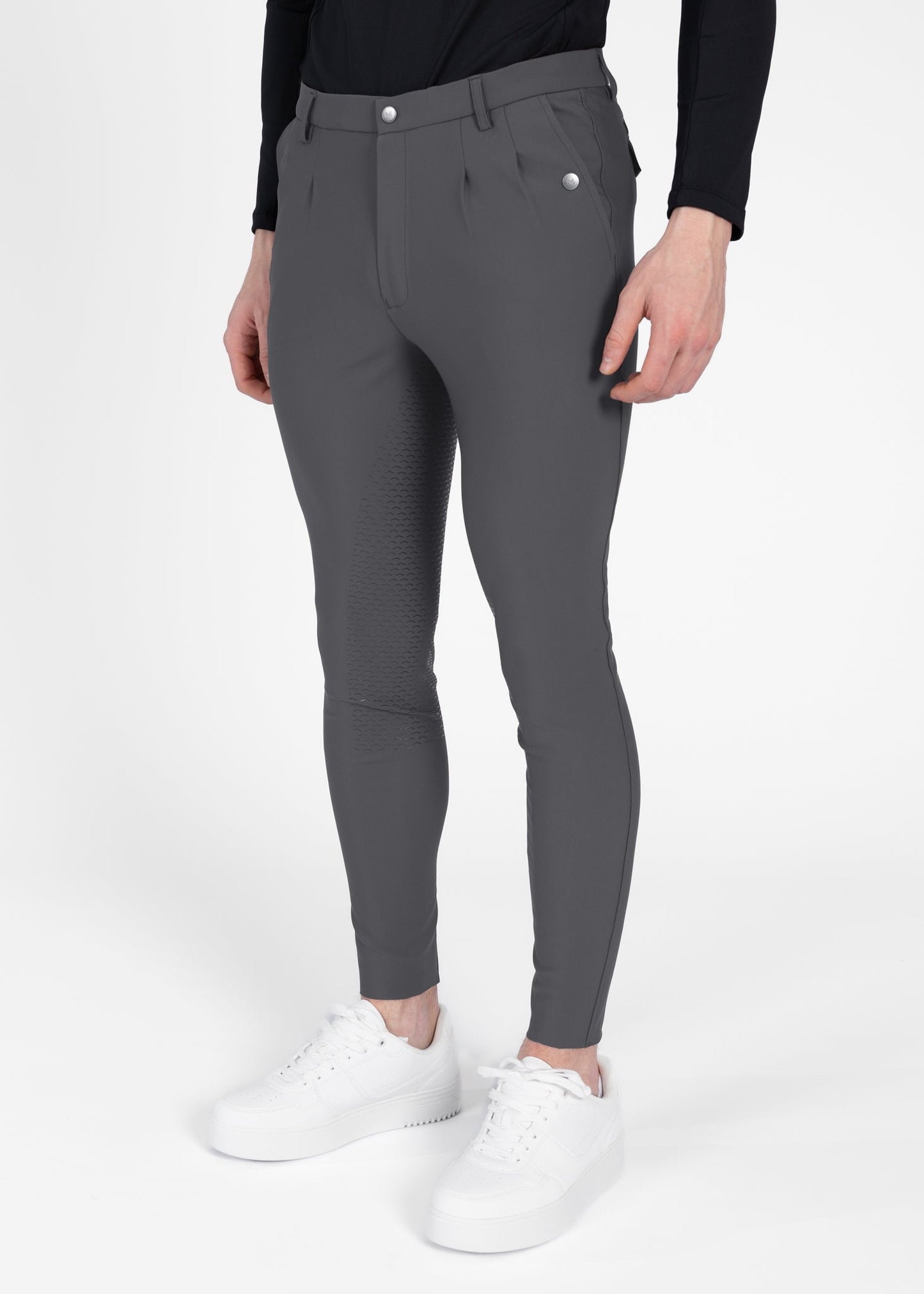 Producto ecuestre Maximilian Equestrian Founder Breeches (Graphite) detalle 2