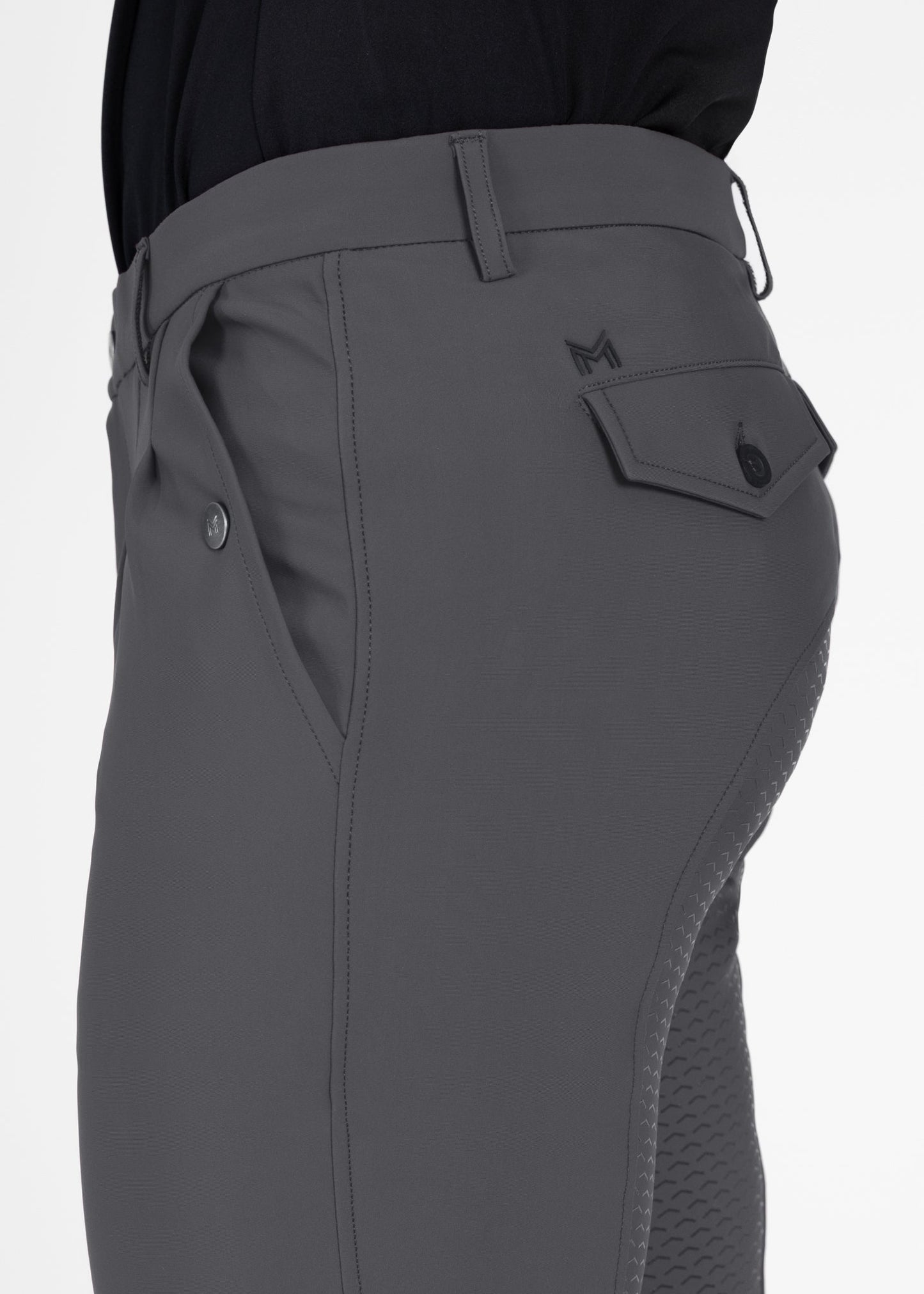 Producto ecuestre Maximilian Equestrian Founder Breeches (Graphite) detalle 9