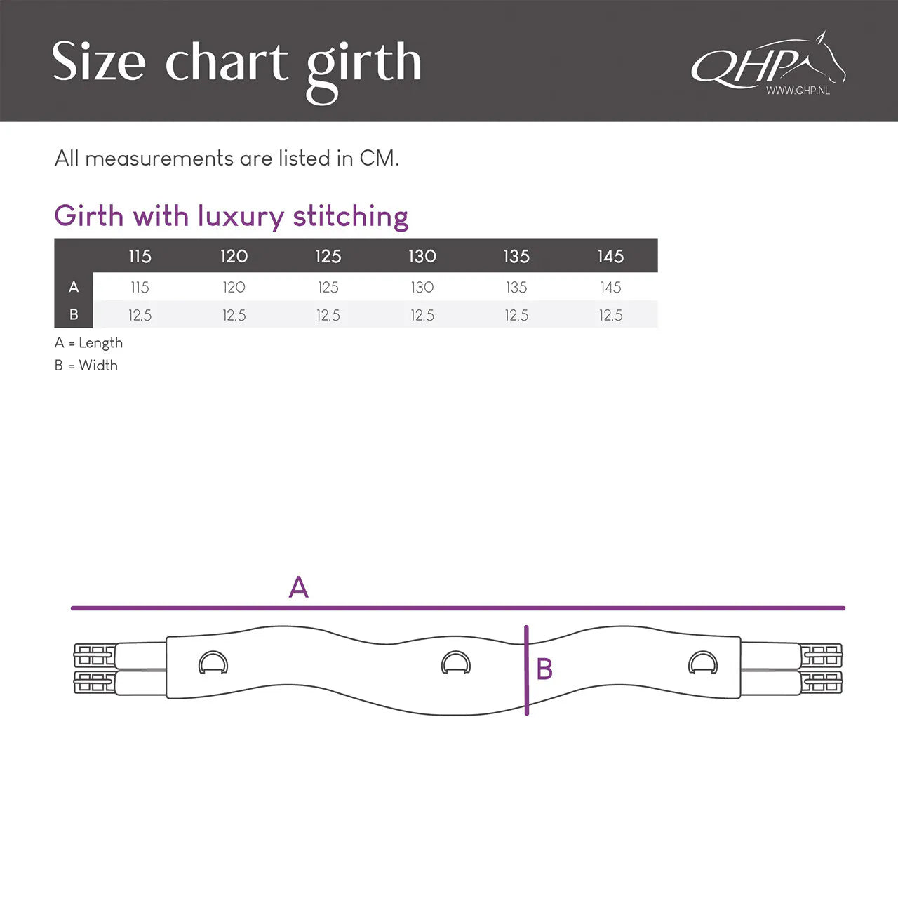 Cincha cincha con luxury stitching QHP para equitación - vista 8