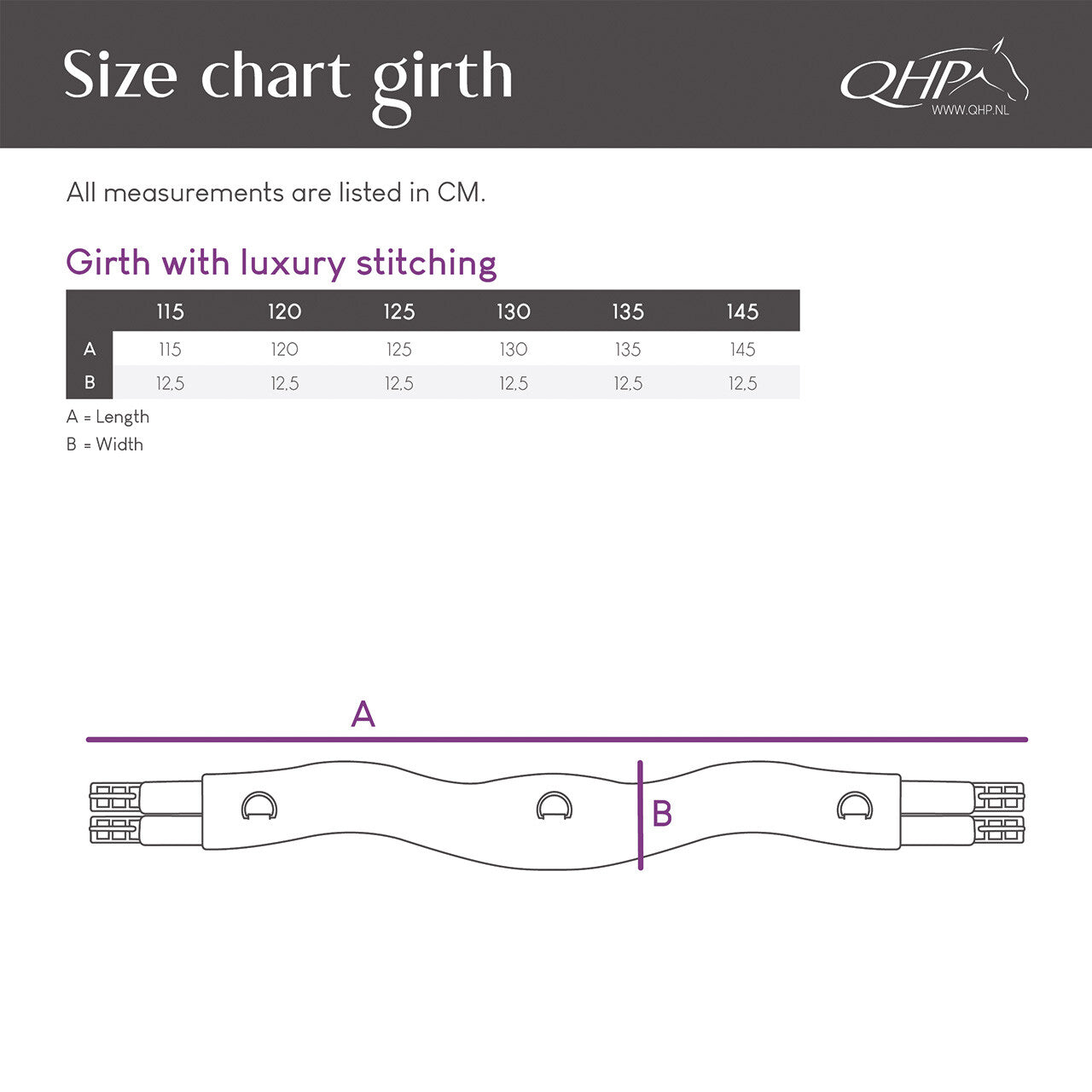 Cincha cincha con luxury stitching QHP para equitación - vista 11