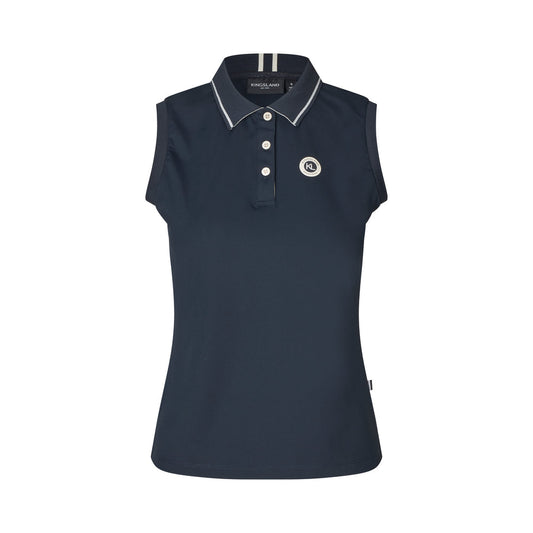 Kingsland KLLaura mujer Sleeveless Polo Pique Top para equitación