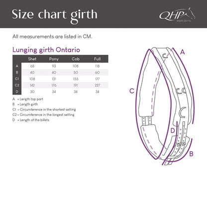 Cincha Lunging cincha color QHP para equitación - vista 18