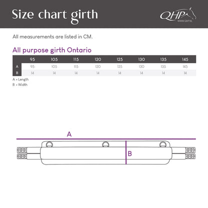 Cincha All Purpose cincha Ontario QHP para equitación - vista 15