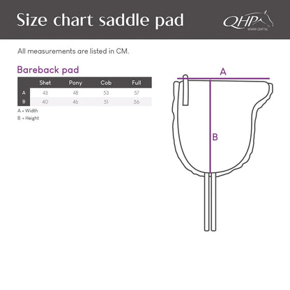 pelo Bareback pad super soft QHP para equitación - vista 4