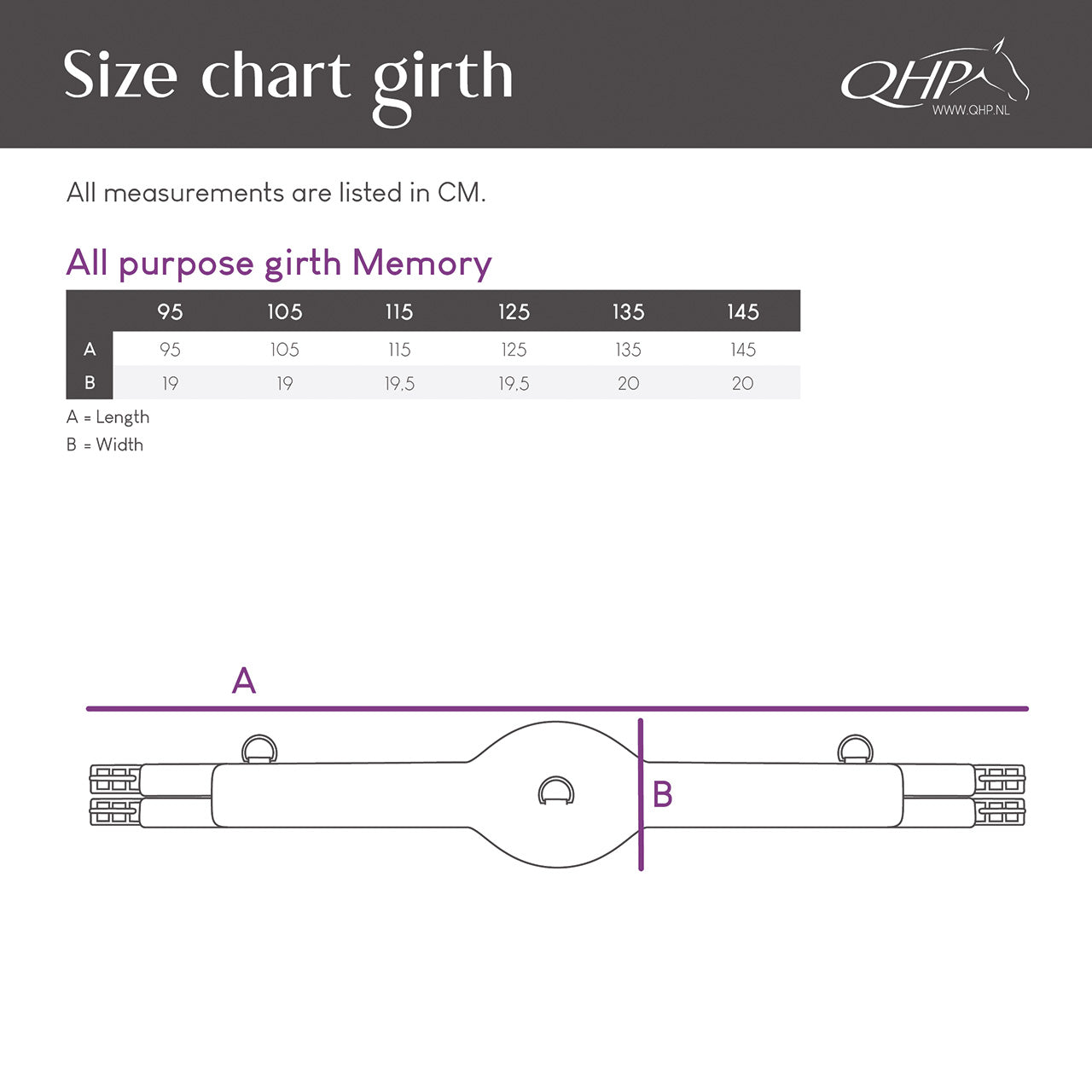 Cincha All Purpose cincha Memory QHP para equitación - vista 13
