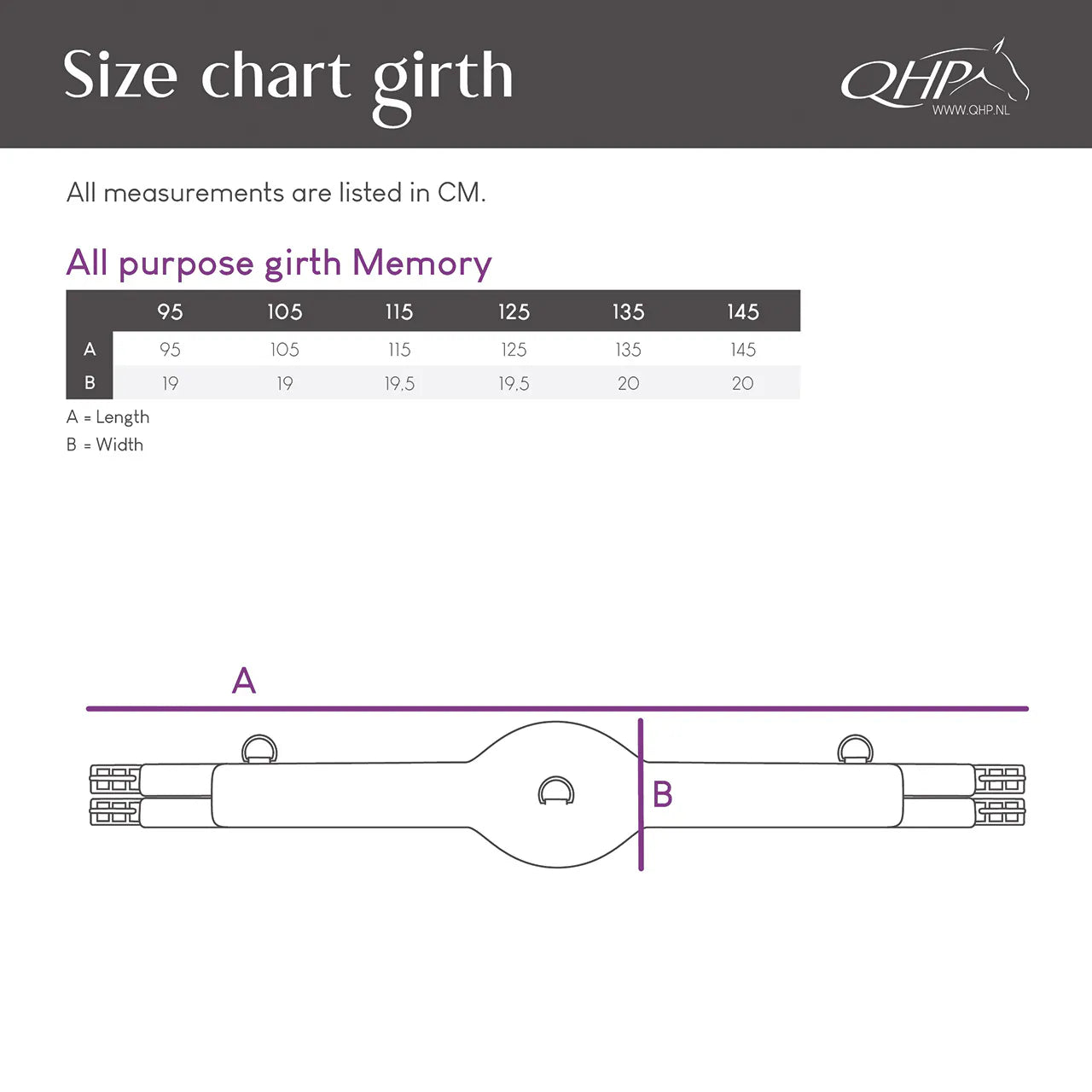 Cincha All Purpose cincha Memory QHP para equitación - vista 14