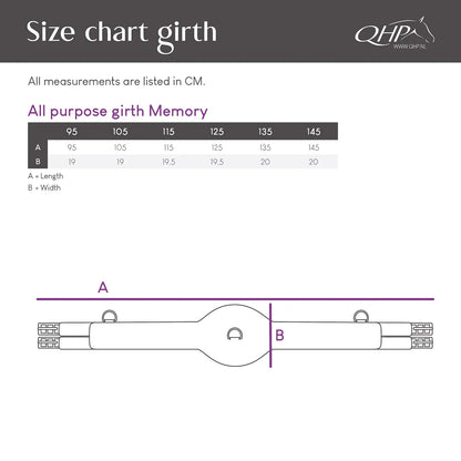 Cincha All Purpose cincha Memory QHP para equitación - vista 14