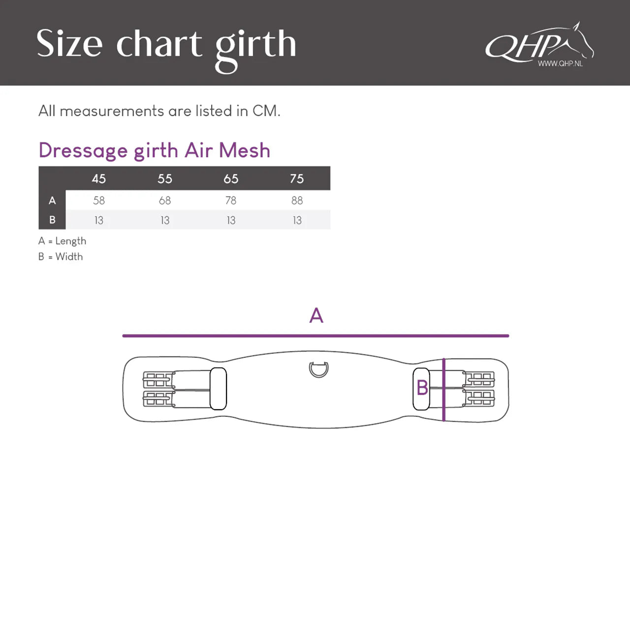 Cincha doma cincha Air Mesh QHP para equitación - vista 14