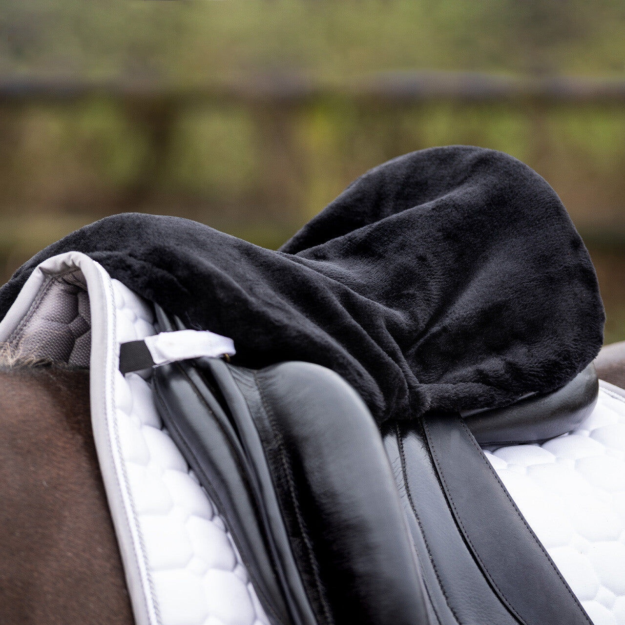 Mantillas silla seat cover super suave QHP para equitación - vista 5