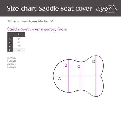 Mantillas silla seat cover memory espuma QHP para equitación - vista 7