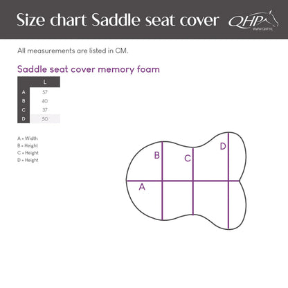 Mantillas silla seat cover memory espuma QHP para equitación - vista 8
