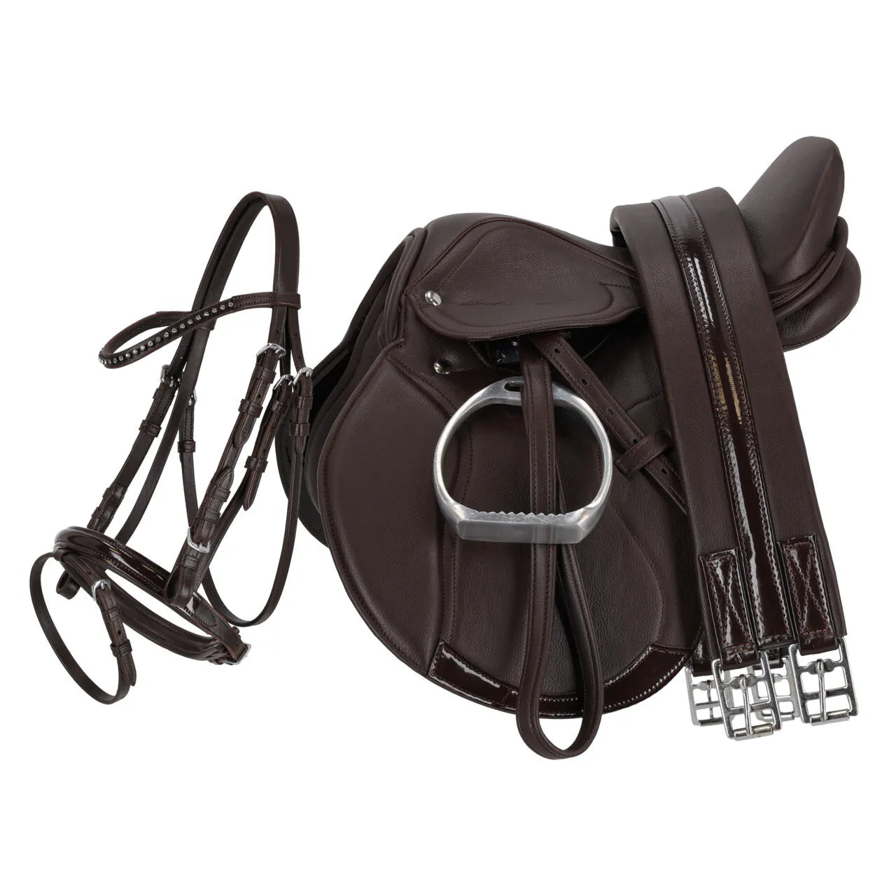 Cabezadas Complete silla set Melbourne QHP para equitación - vista 6