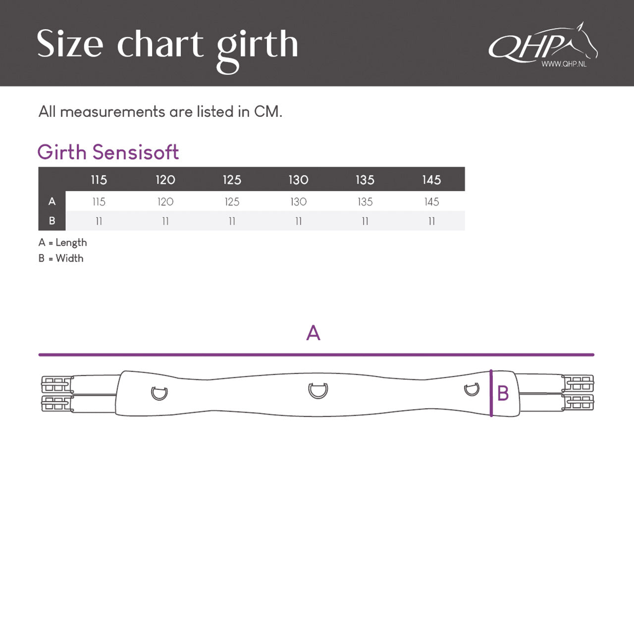Cincha All Purpose cincha Sensisoft QHP para equitación - vista 9