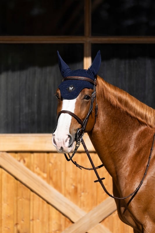 Orejera Noise-Reducing Fly/Ear Bonnet con Removable Ear Lining Horse Pilot para equitación - vista 2