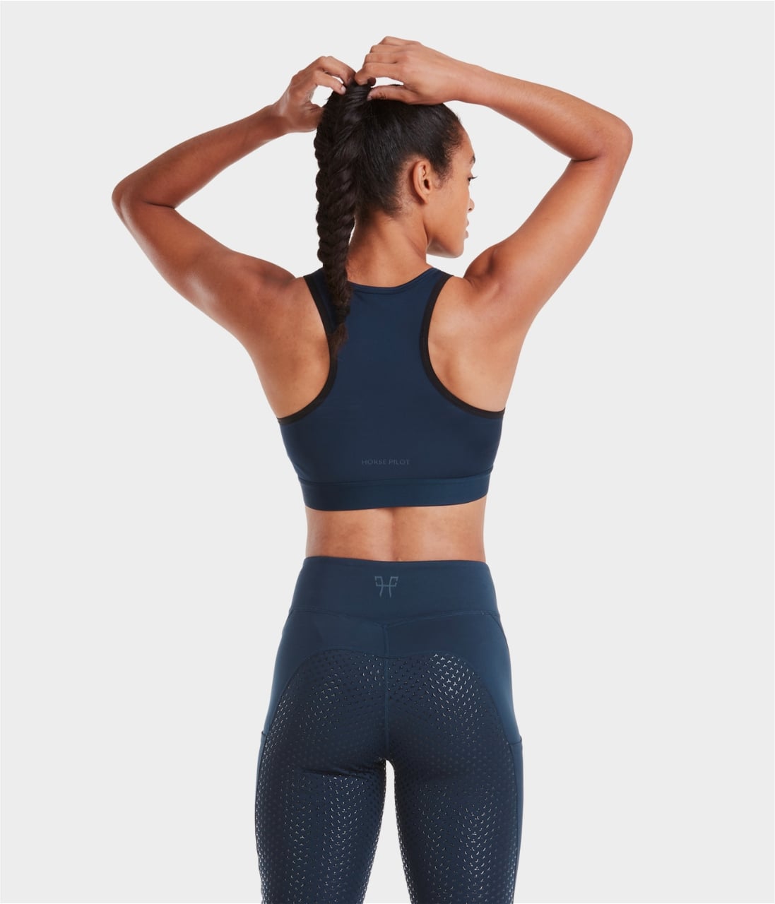 Ropa interior deportiva Malla Comfort set : Women's full grip leggings and sujetador deportivo Horse Pilot para equitación