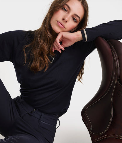 Women's Merino Wool Polo Shirt for Horse Riding Horse Pilot para equitación - vista 2