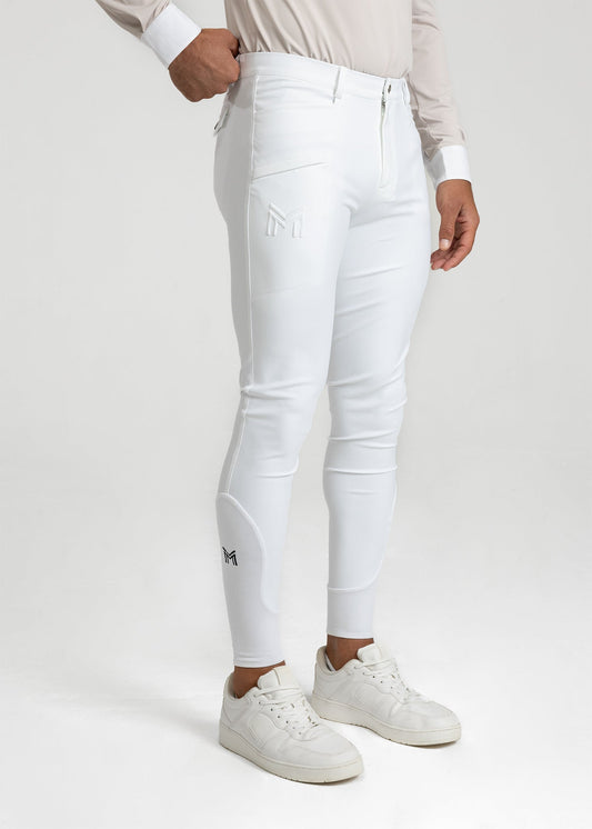 Pantalones Maximilian Equestrian Motion pantalón de equitación (White) para equitación