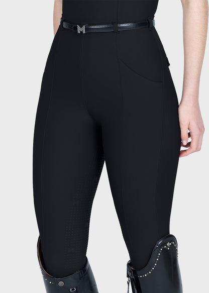 Mallas Maximilian Equestrian Halo leggings de equitación + Belt (Black) para equitación - vista 2