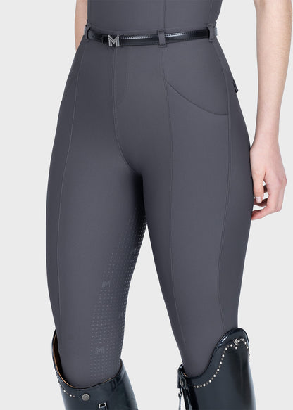 Mallas Maximilian Equestrian Halo leggings de equitación + Belt (Graphite) para equitación - vista 2
