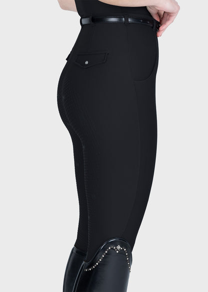 Mallas Maximilian Equestrian Halo leggings de equitación + Belt (Black) para equitación - vista 6