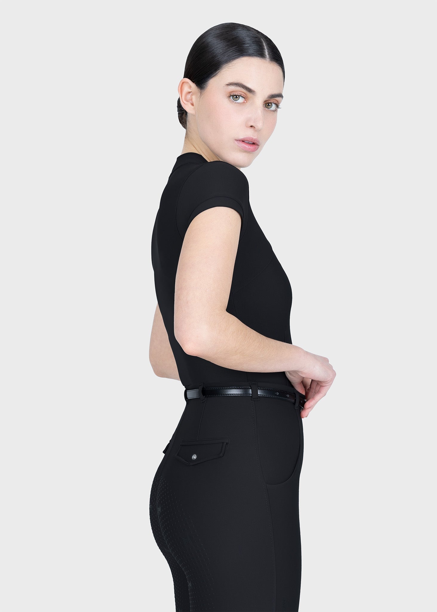 Camisetas Maximilian Equestrian Halo manga corta ropa técnica (Black) para equitación - vista 6