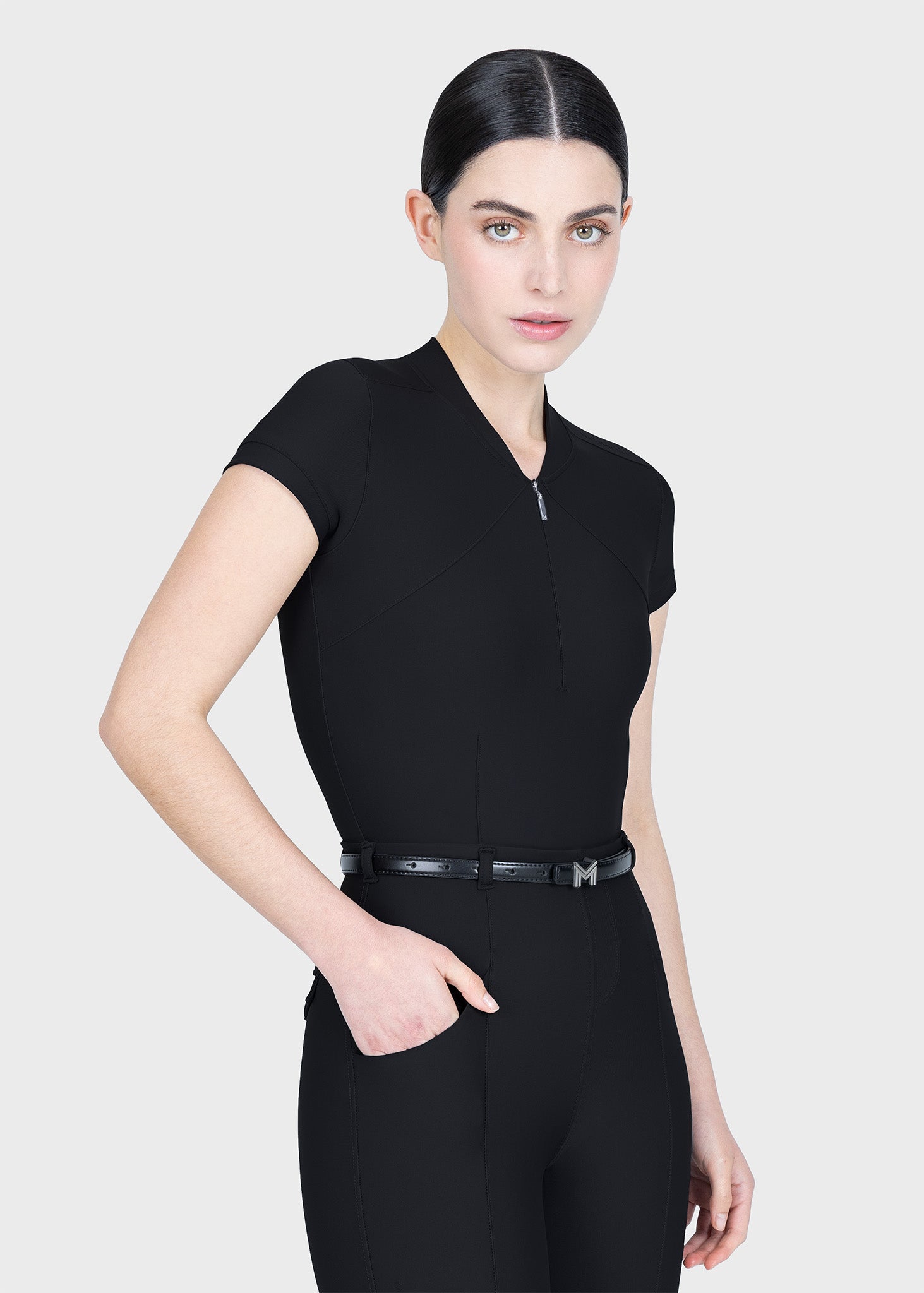 Camisetas Maximilian Equestrian Halo manga corta ropa técnica (Black) para equitación - vista 7