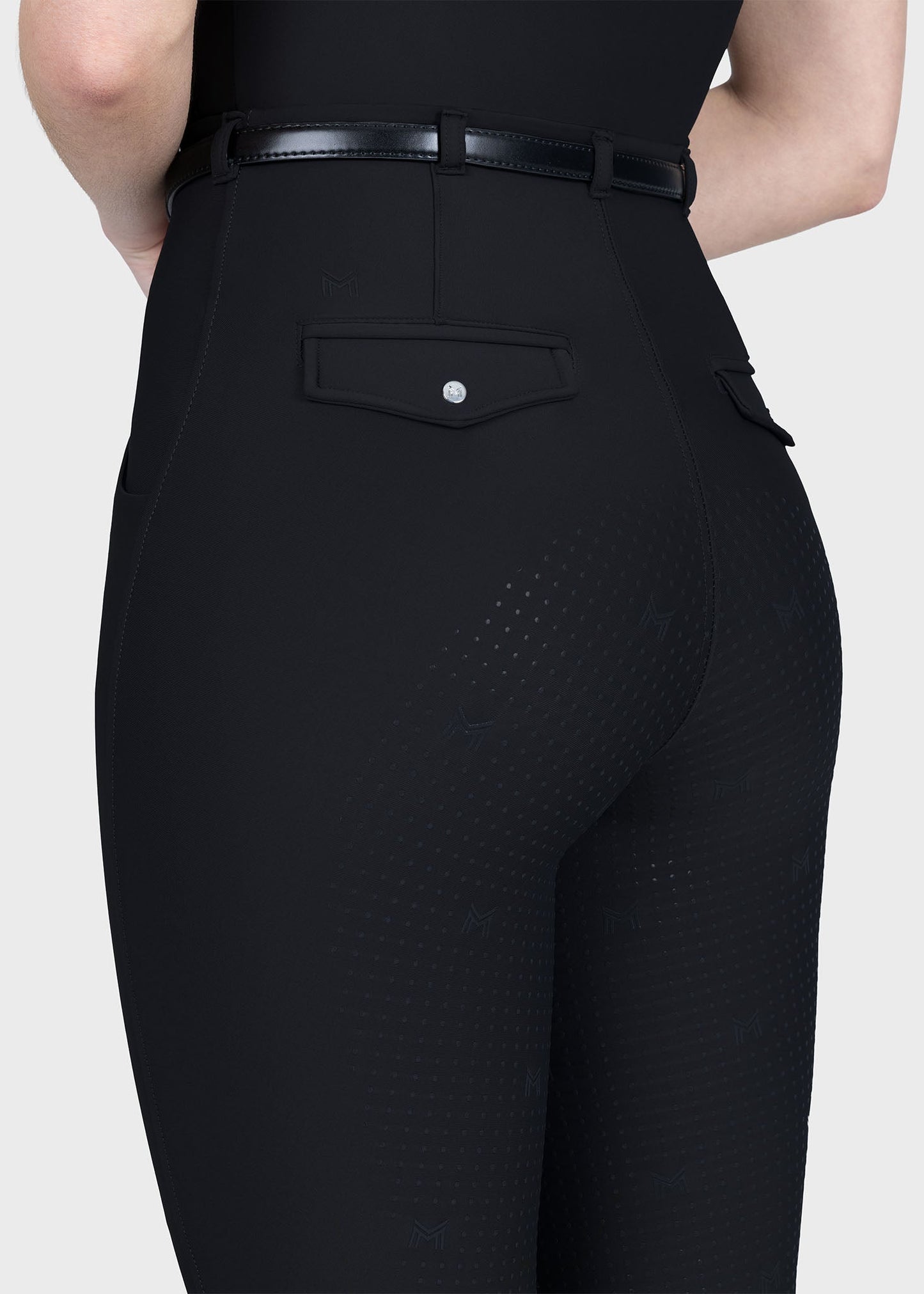 Mallas Maximilian Equestrian Halo leggings de equitación + Belt (Black) para equitación - vista 8