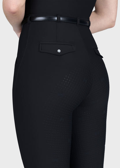 Mallas Maximilian Equestrian Halo leggings de equitación + Belt (Black) para equitación - vista 8