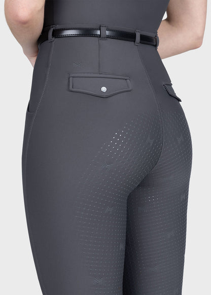 Mallas Maximilian Equestrian Halo leggings de equitación + Belt (Graphite) para equitación - vista 8