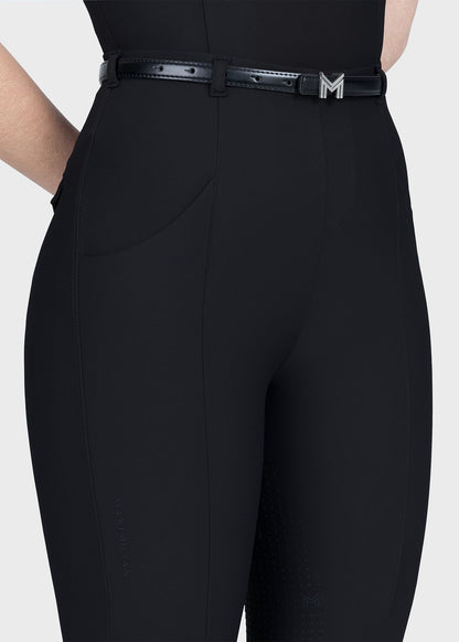 Mallas Maximilian Equestrian Halo leggings de equitación + Belt (Black) para equitación - vista 9
