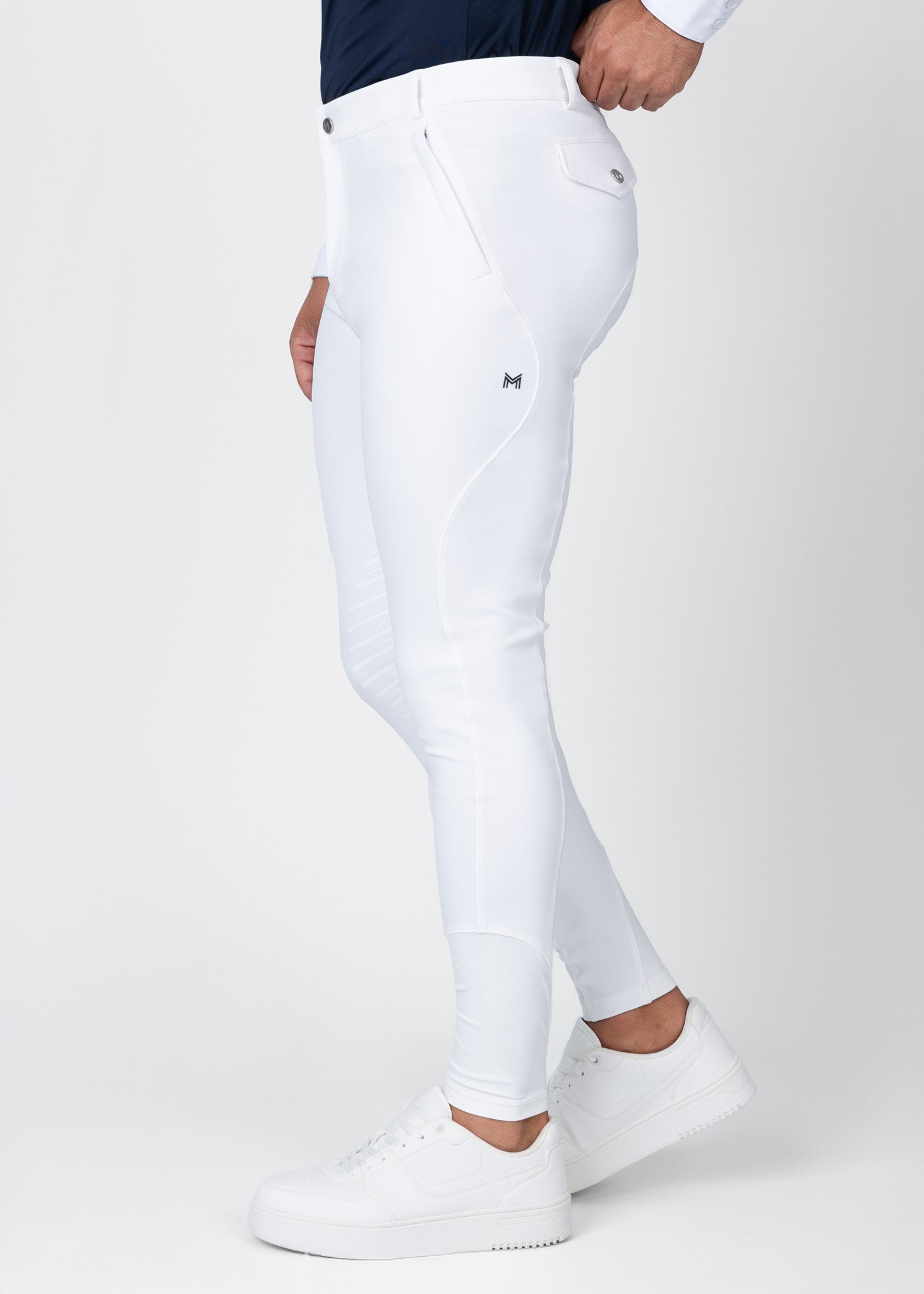 Producto ecuestre Maximilian Equestrian Vector Breeches (White) vista principal