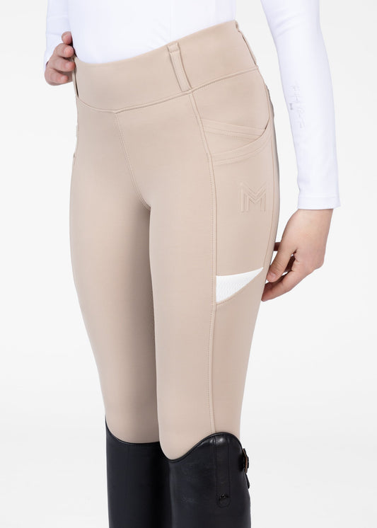 Mallas Maximilian Equestrian YR Tech leggings de equitación (Beige) para equitación - vista 2