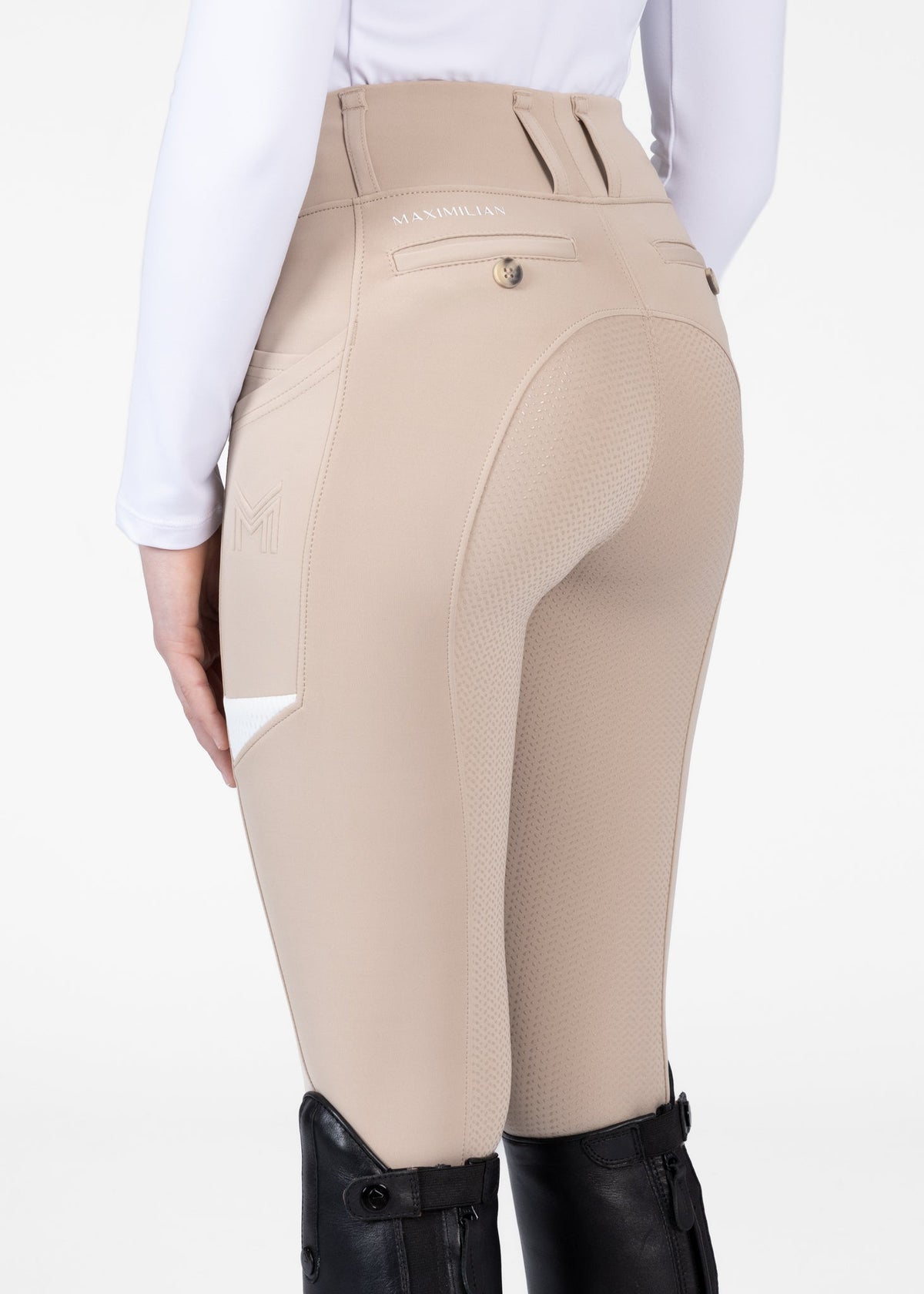 Mallas Maximilian Equestrian YR Tech leggings de equitación (Beige) para equitación - vista 5
