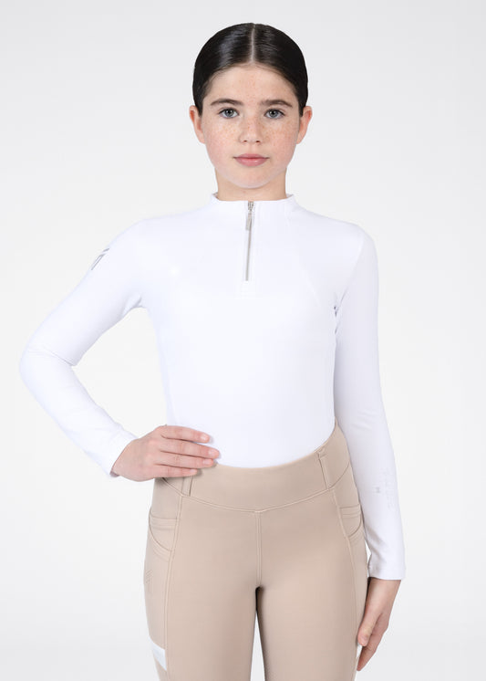 Camisetas Maximilian Equestrian YR manga larga ropa técnica (White) para equitación - vista 2