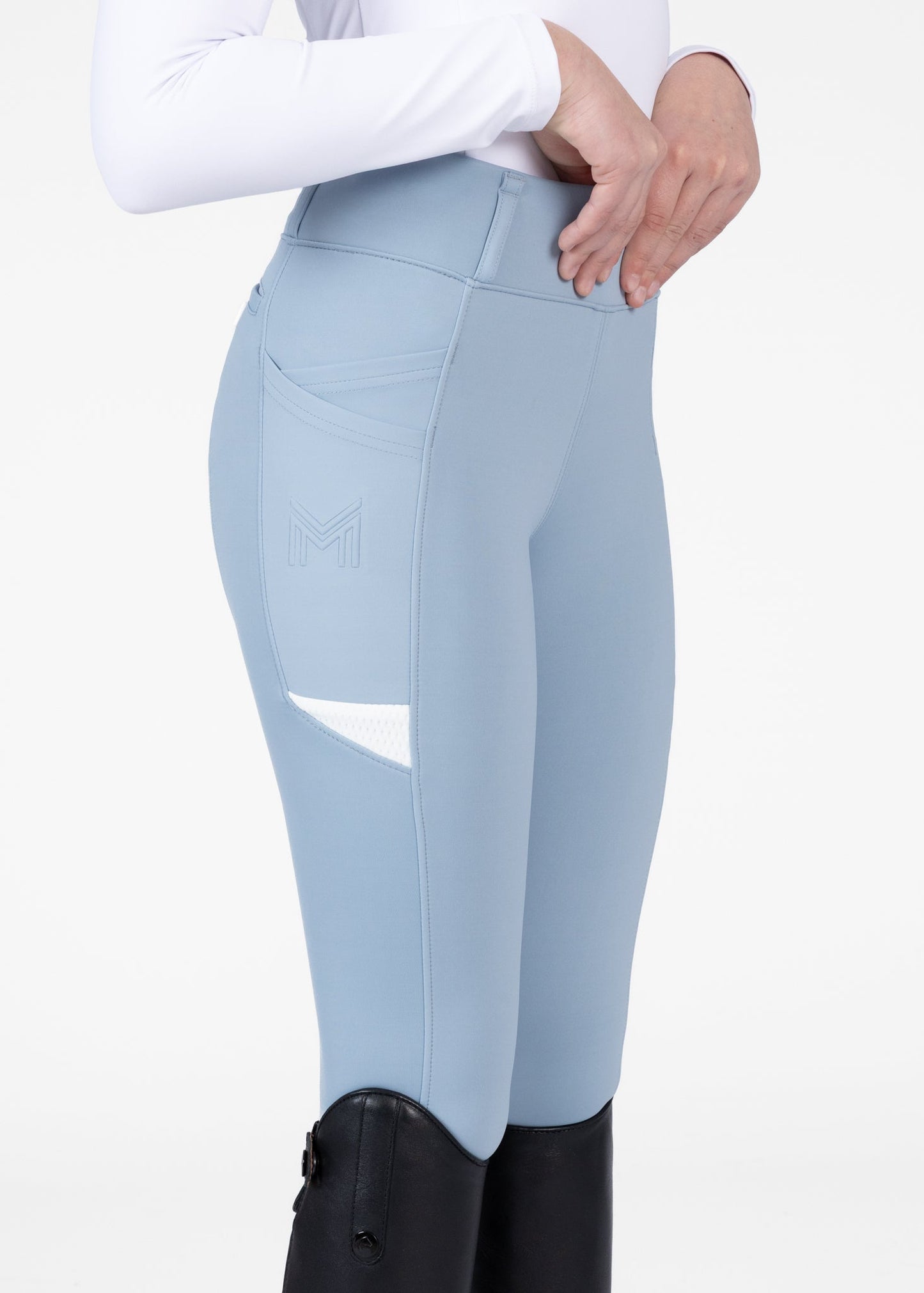 Producto ecuestre Maximilian Equestrian YR Tech Riding Leggings (Aqua) detalle 2