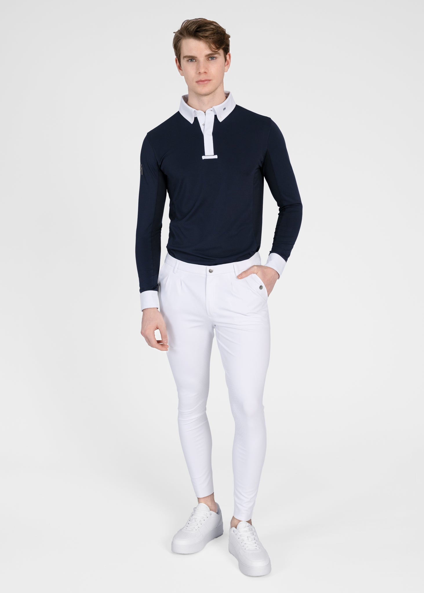 Camiseta técnica Maximilian Equestrian Focus Long Sleeve Competition Shirt detalle 8
