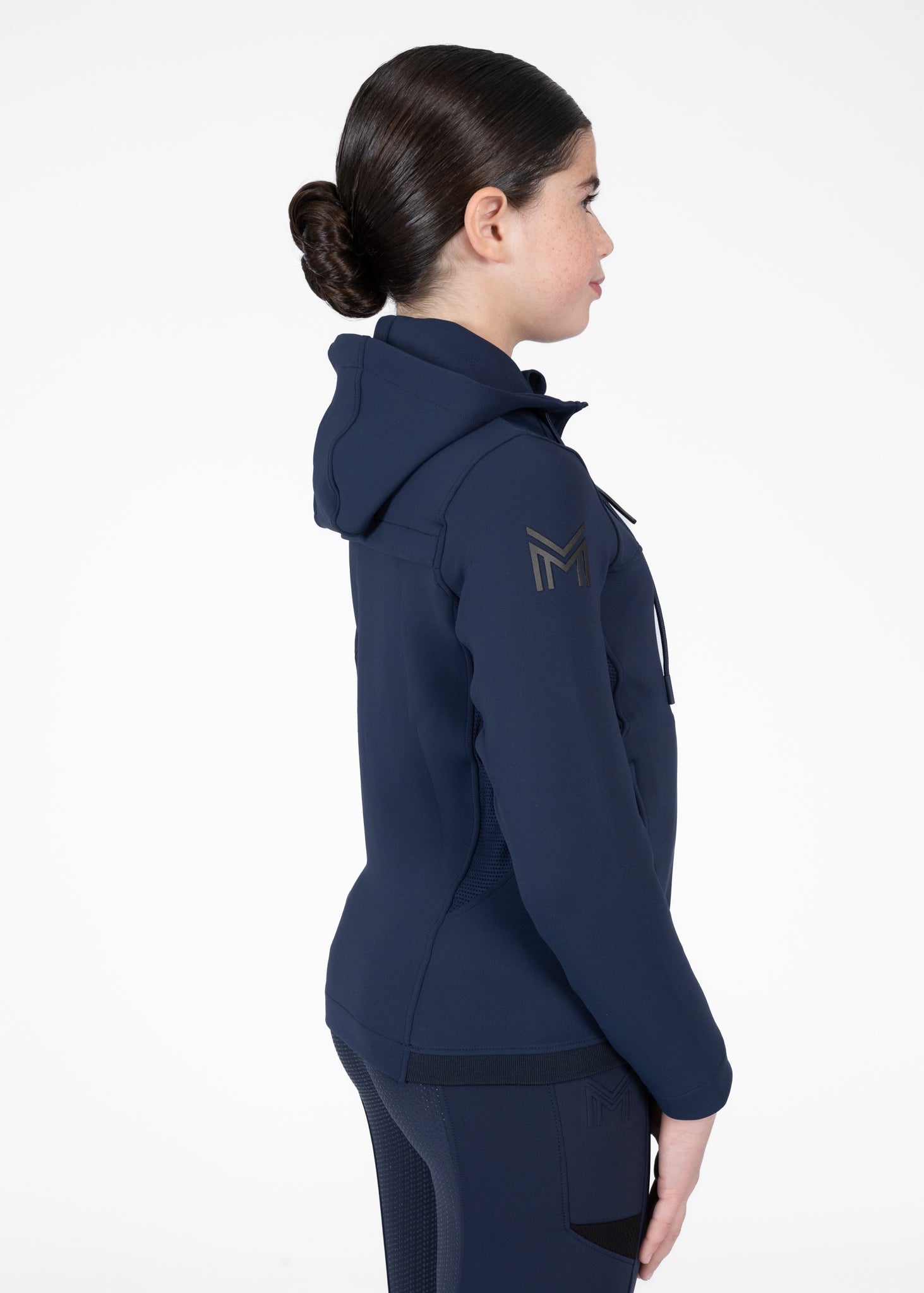 Producto ecuestre Maximilian Equestrian YR Club Zip Hoodie (Navy) detalle 4