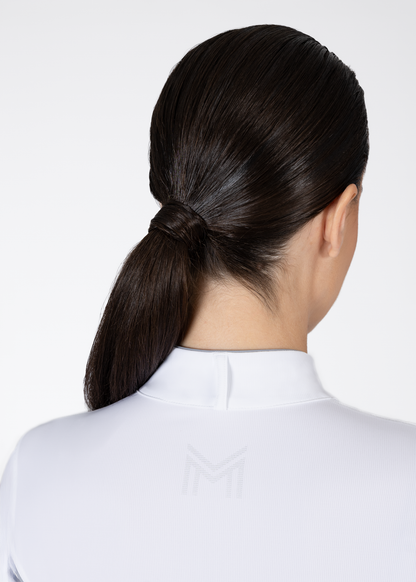 Camiseta técnica Maximilian Equestrian Nova Long Sleeve Show Shirt (White) detalle 3
