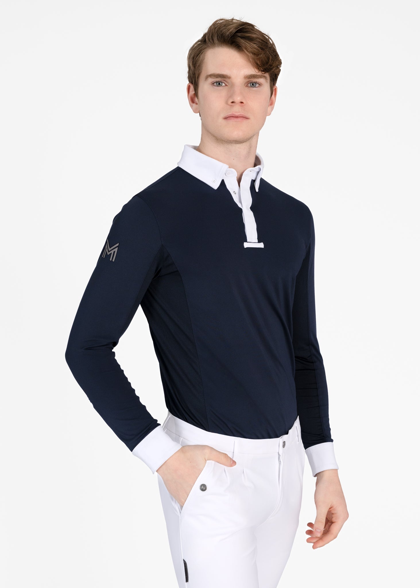 Camiseta técnica Maximilian Equestrian Focus Long Sleeve Competition Shirt detalle 2