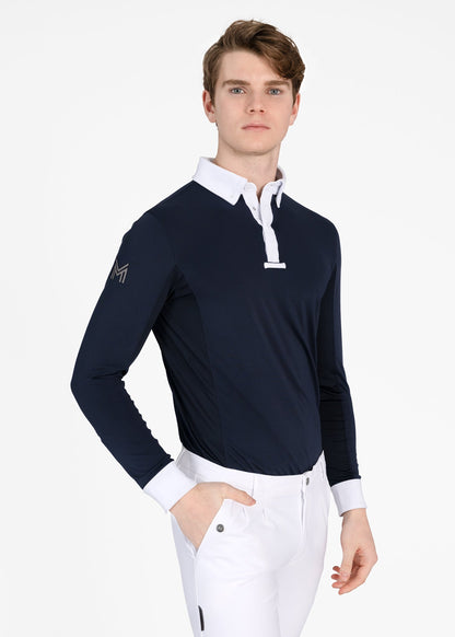 Camiseta técnica Maximilian Equestrian Focus Long Sleeve Competition Shirt detalle 2