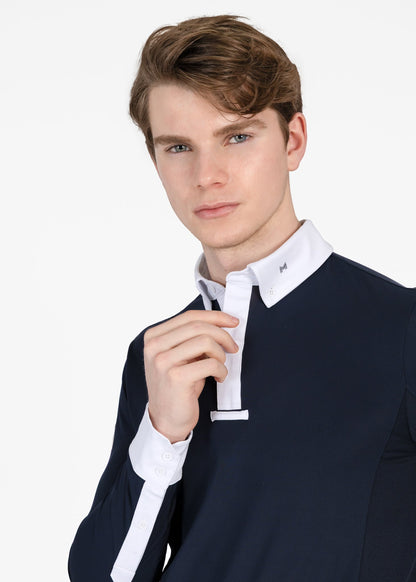 Camiseta técnica Maximilian Equestrian Focus Long Sleeve Competition Shirt detalle 6