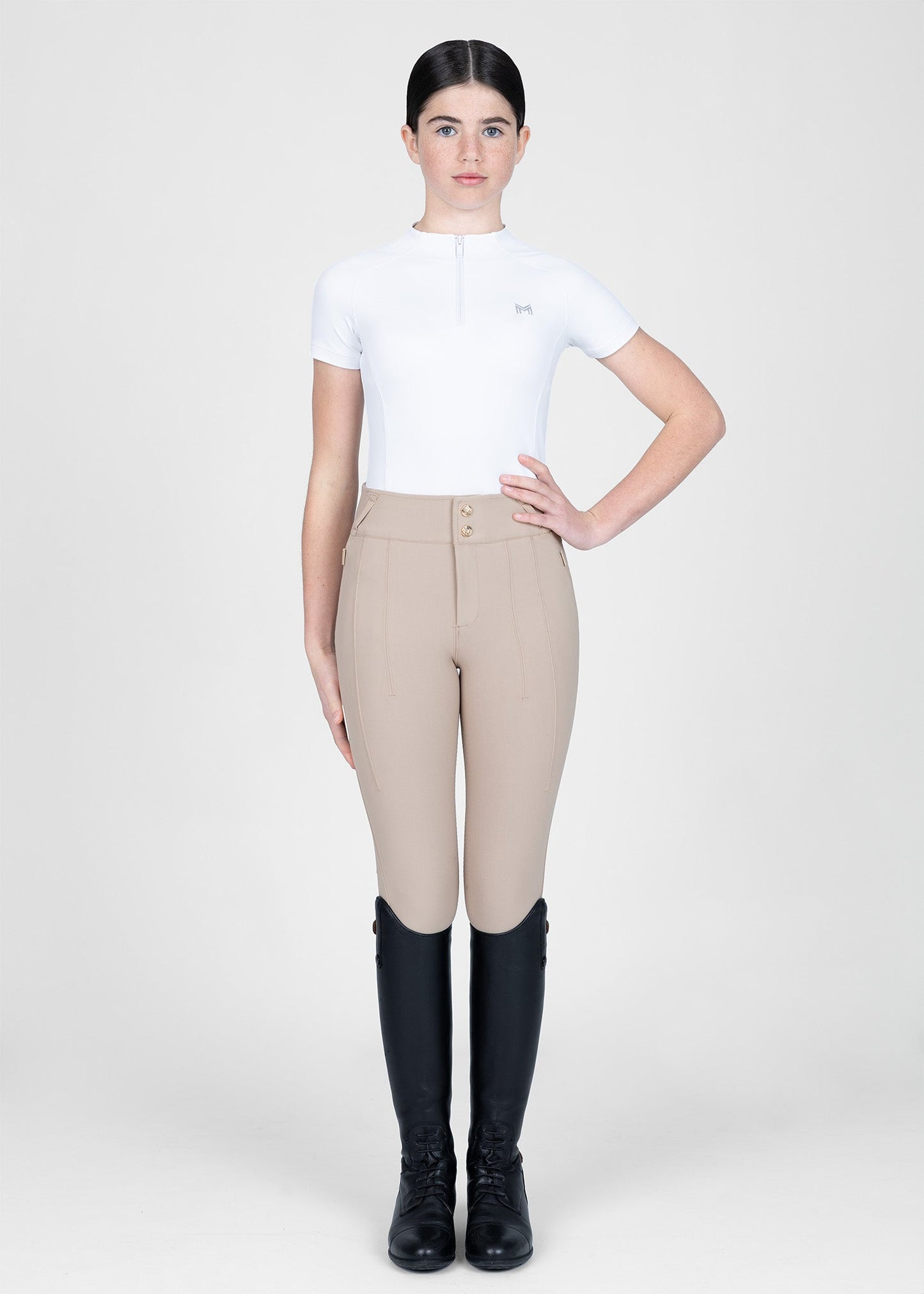Producto ecuestre Maximilian Equestrian YR Vision Breeches (Beige) detalle 8