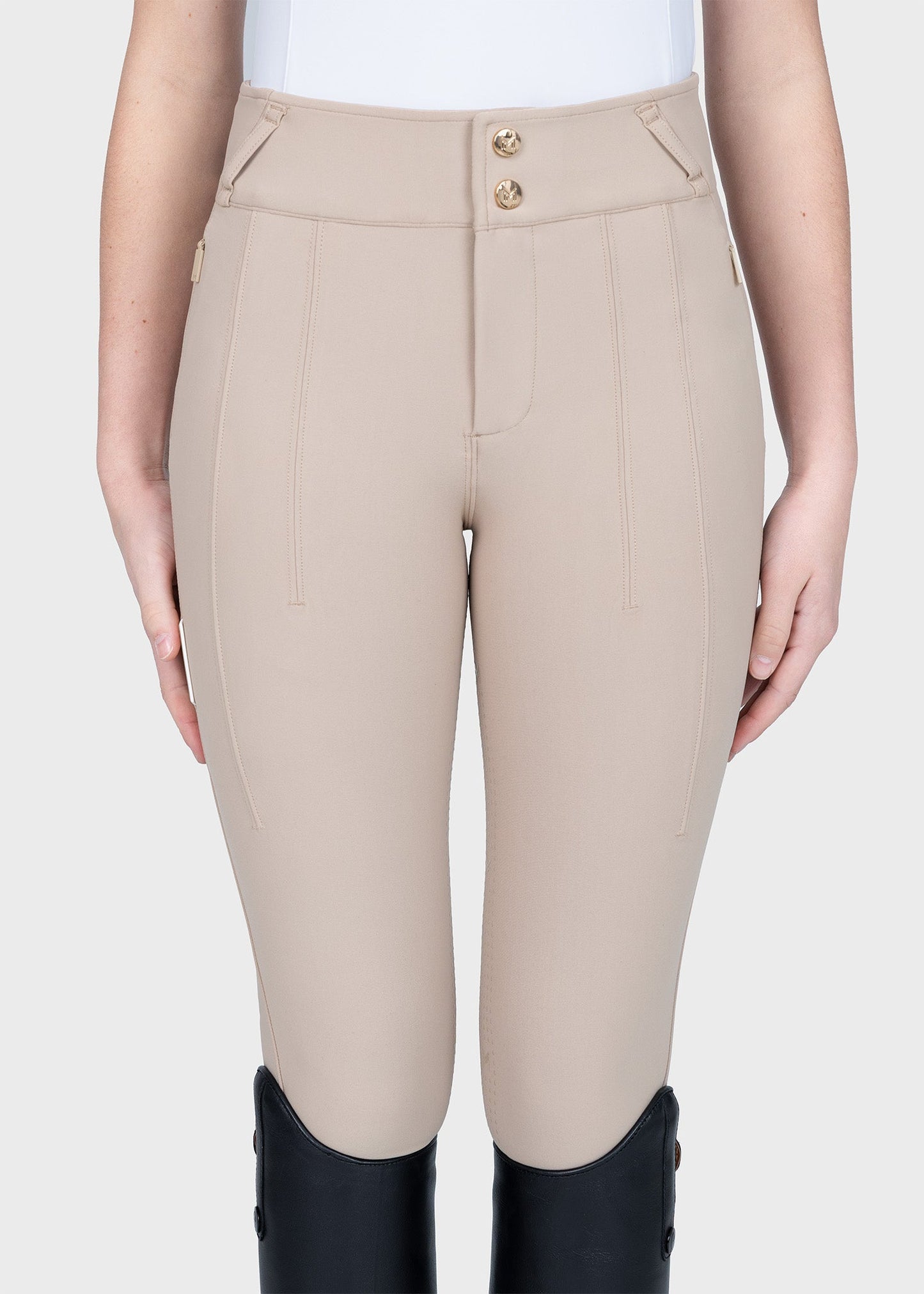 Producto ecuestre Maximilian Equestrian YR Vision Breeches (Beige) vista principal