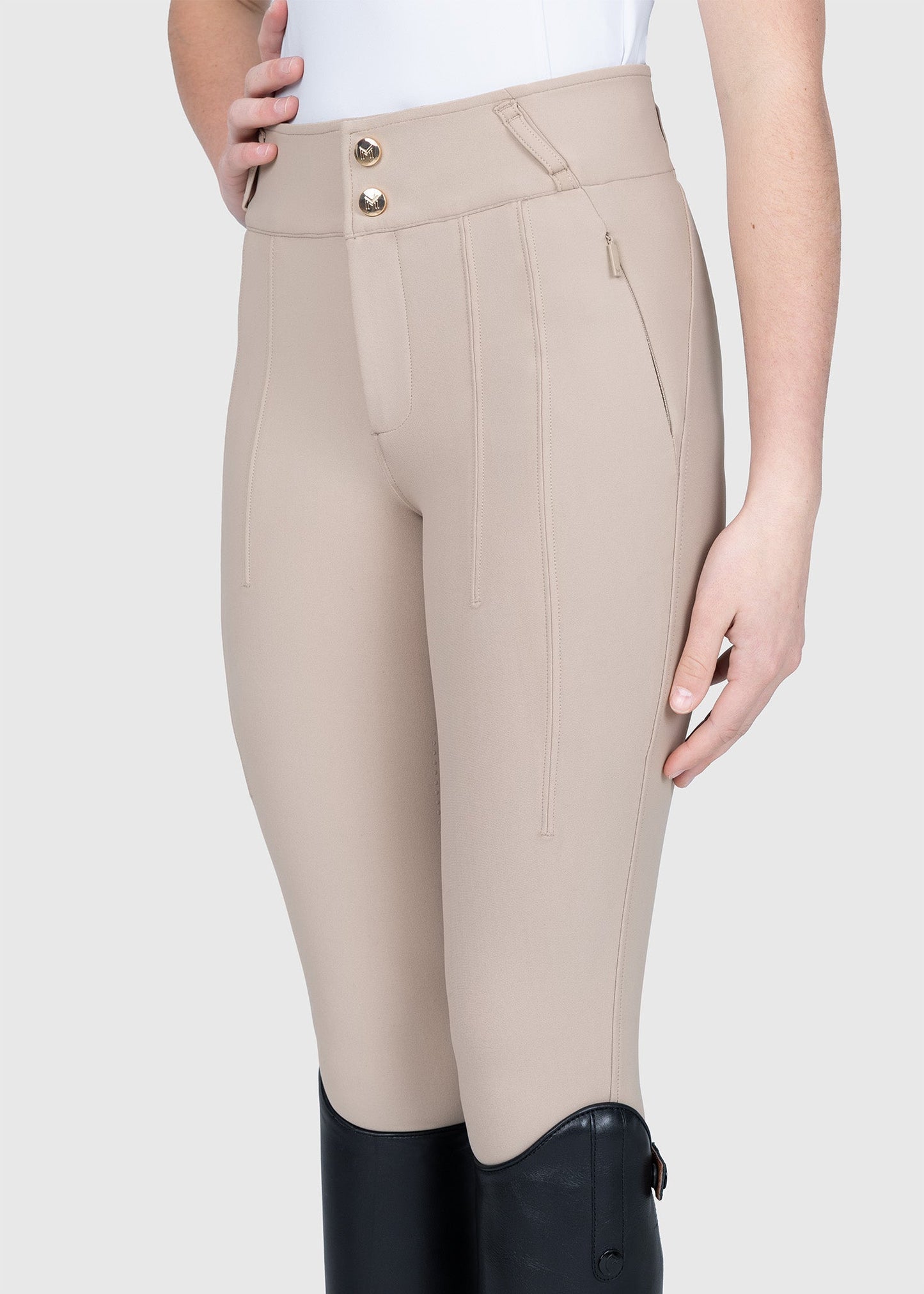 Producto ecuestre Maximilian Equestrian YR Vision Breeches (Beige) detalle 2