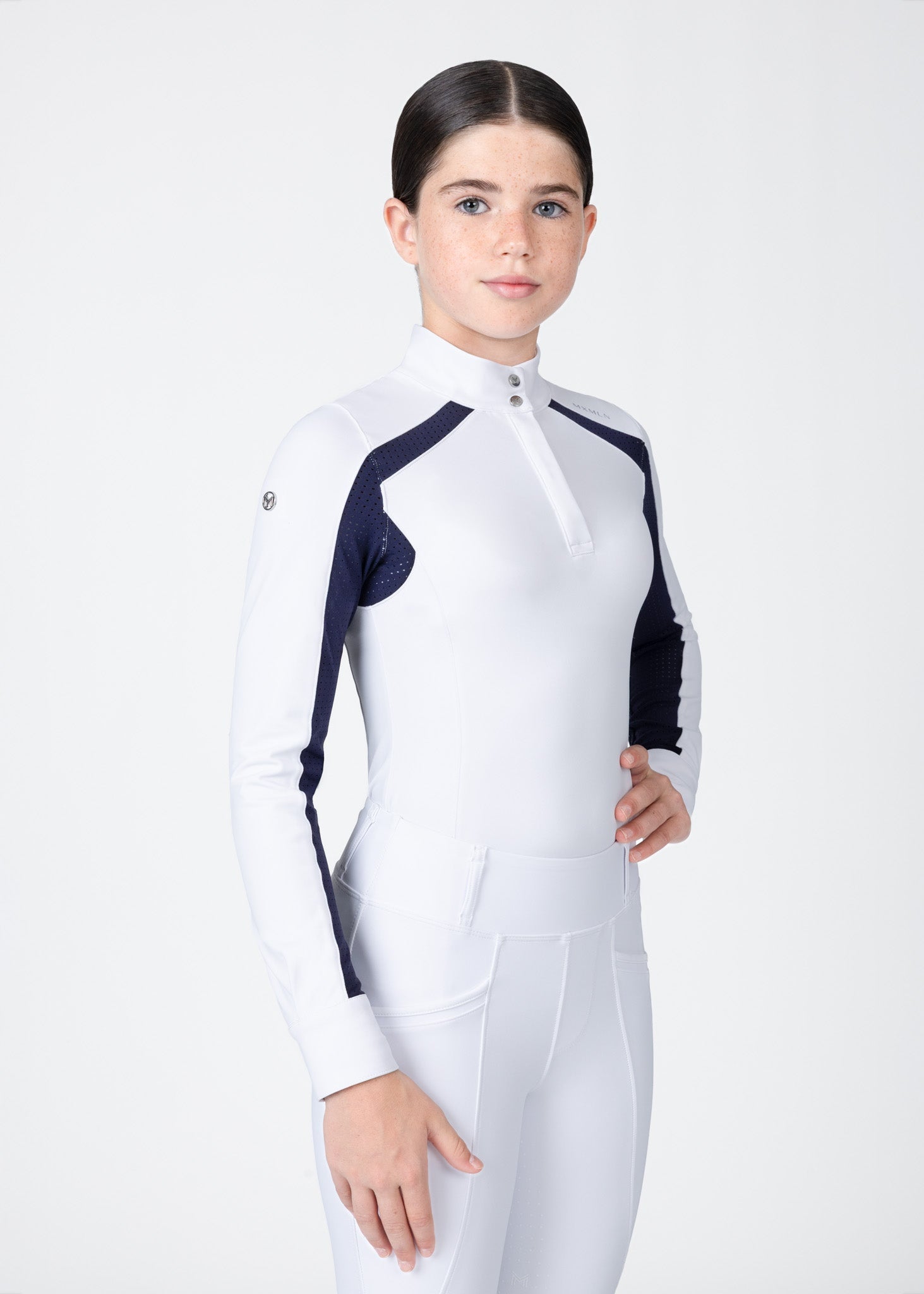 Camiseta técnica Maximilian Equestrian YR Aveen Long Sleeve Show Shirt detalle 4