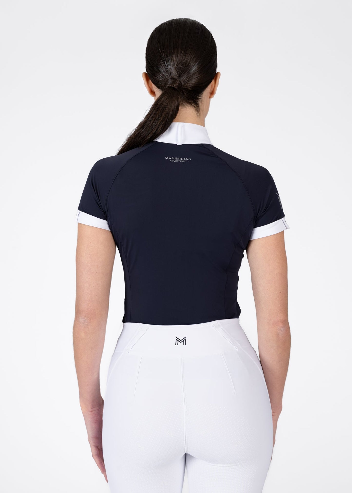 Camiseta técnica Maximilian Equestrian Aira Short Sleeve Show Shirt (Navy) detalle 4